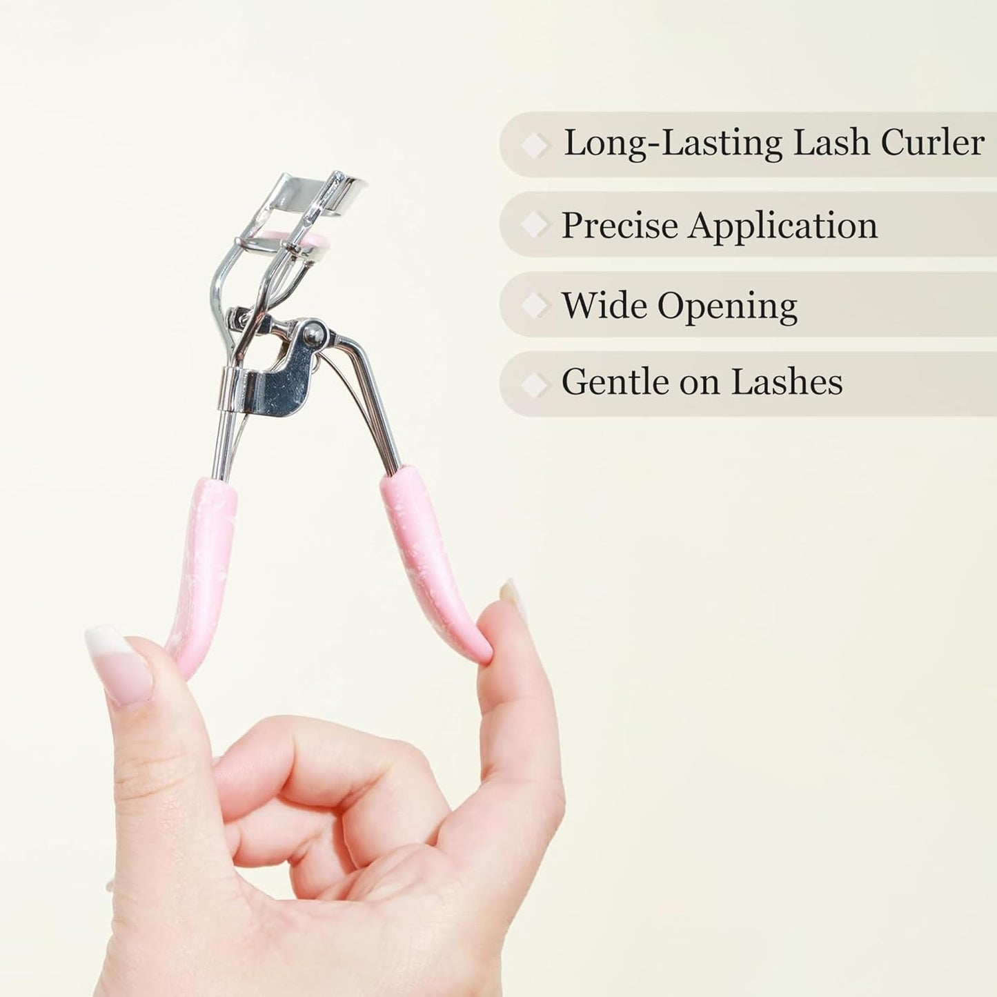 Eyelash Curler - Professionally Crafted Lash Curler - Long-Lasting Curl - Wide Opening for Every Lash - Gentle and Defines Lashes - 1 Pc