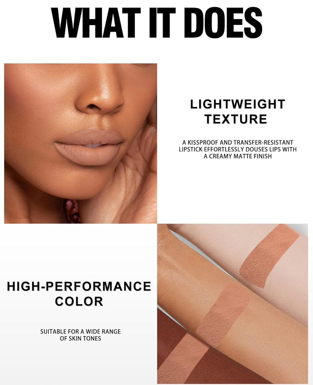 Liquid Lipstick Set 4 Pcs Smooth Velvety Matte Lipstick Waterproof Long Lasting Liquid Lipsticks Makeup Gift Sets (Set 401)