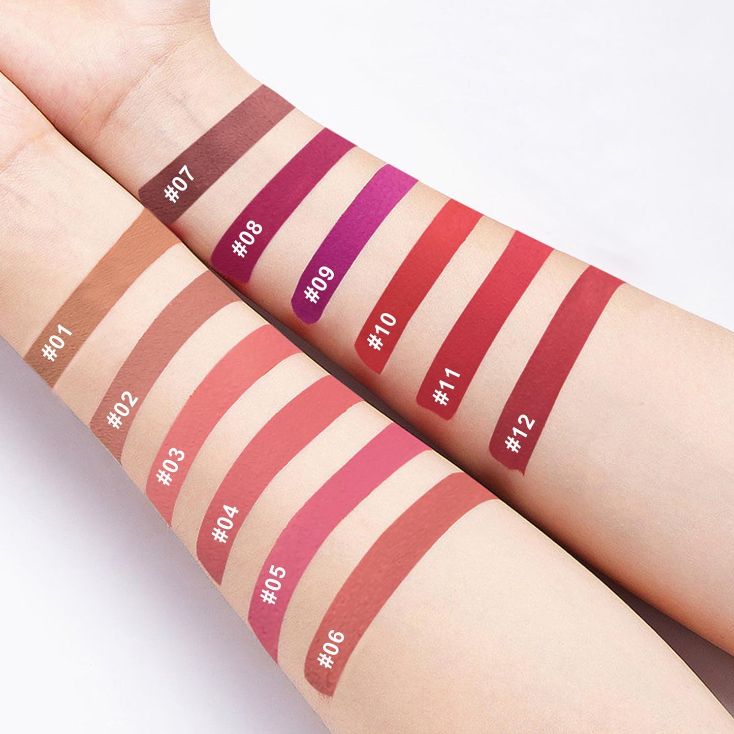 Liquid Lipstick Set 4 Pcs Smooth Velvety Matte Lipstick Waterproof Long Lasting Liquid Lipsticks Makeup Gift Sets (Set 401)